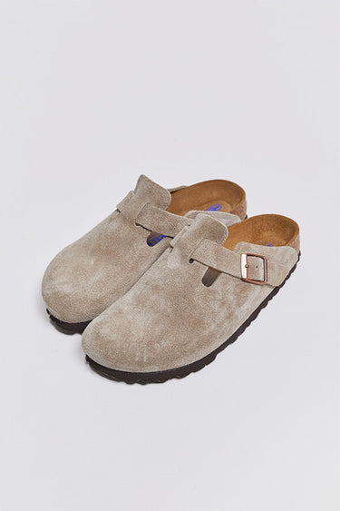 byfreer birkenstock boston taupe suede.