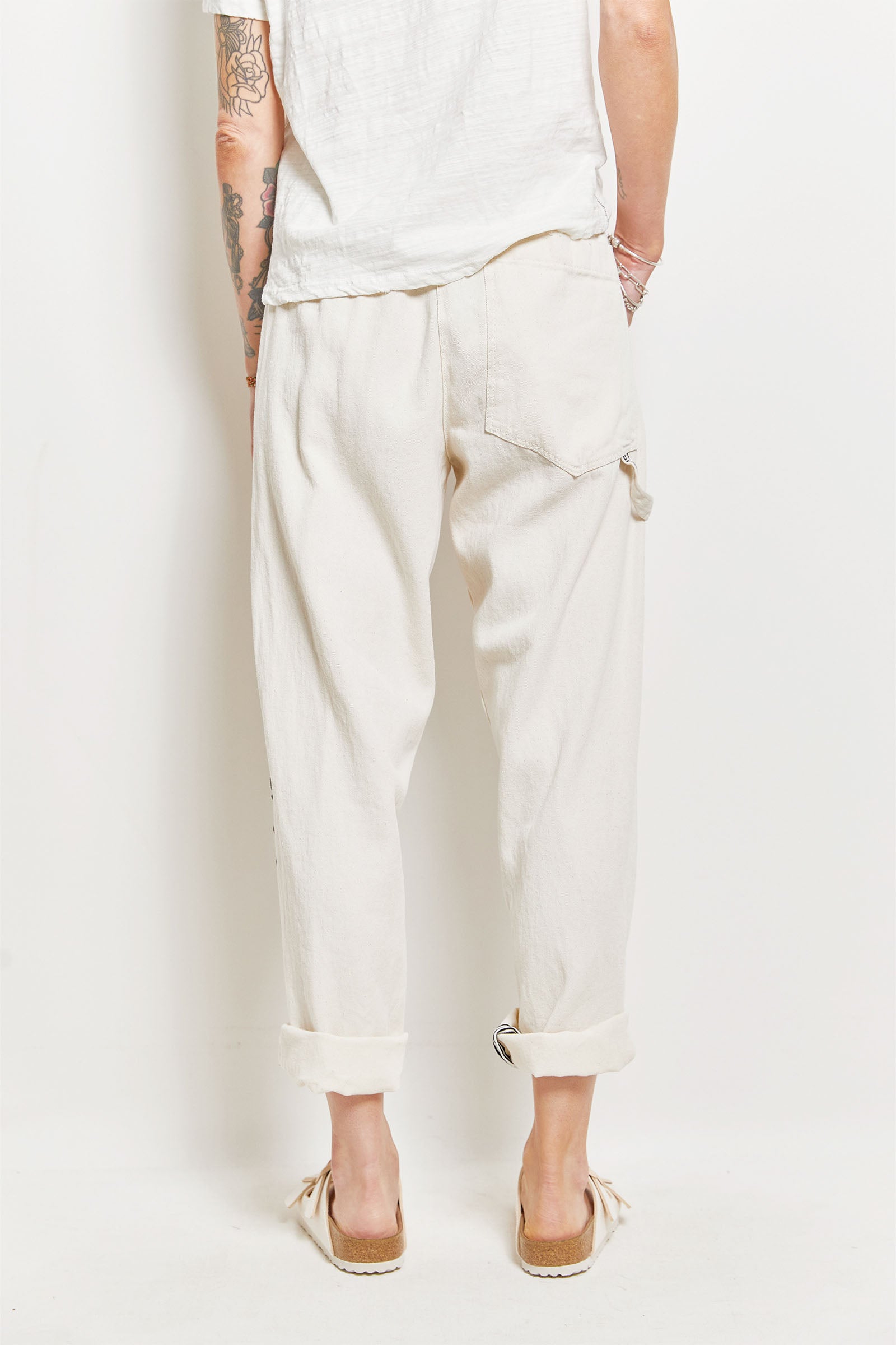 byfreer's dax cotton post waste canvas pants.