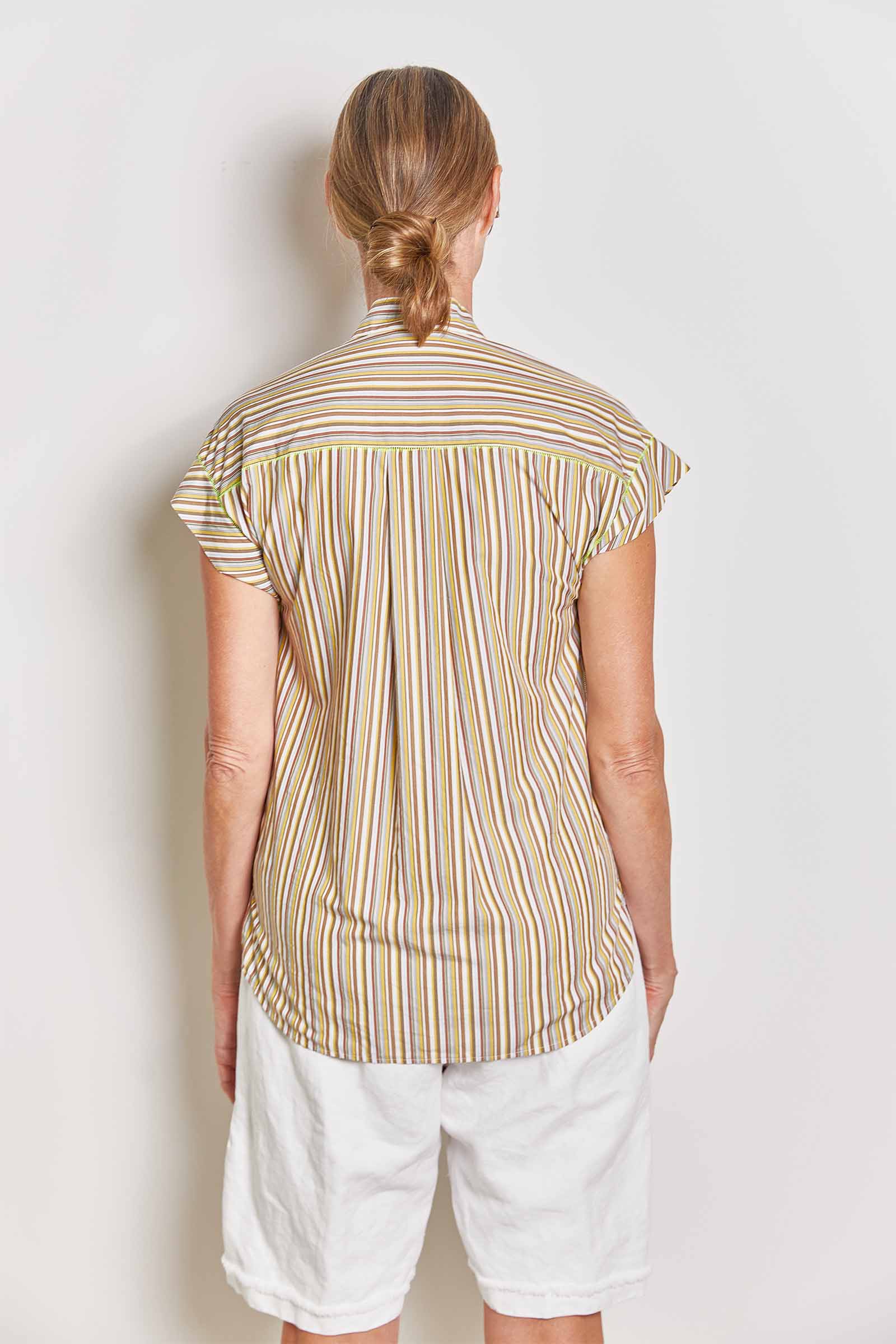 byfreer darlink neutral stripe shirt.