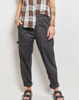 byfreer dax cotton pinstripe pant.