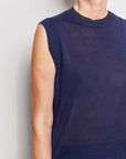 emile metallic silk cashmere vest.