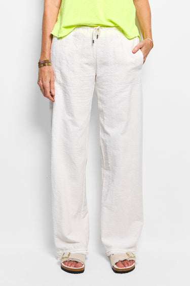 honest textured linen pant