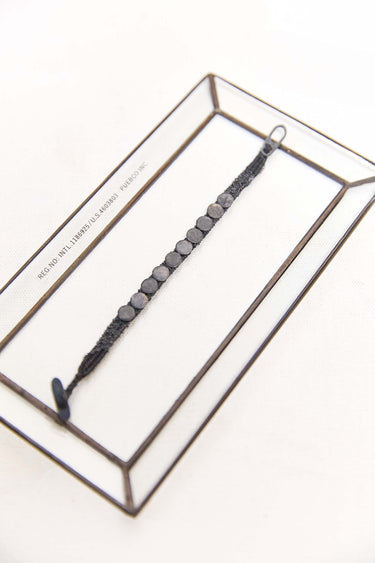 byfreer - Katia Alpha Button Bracelet Charcoal.