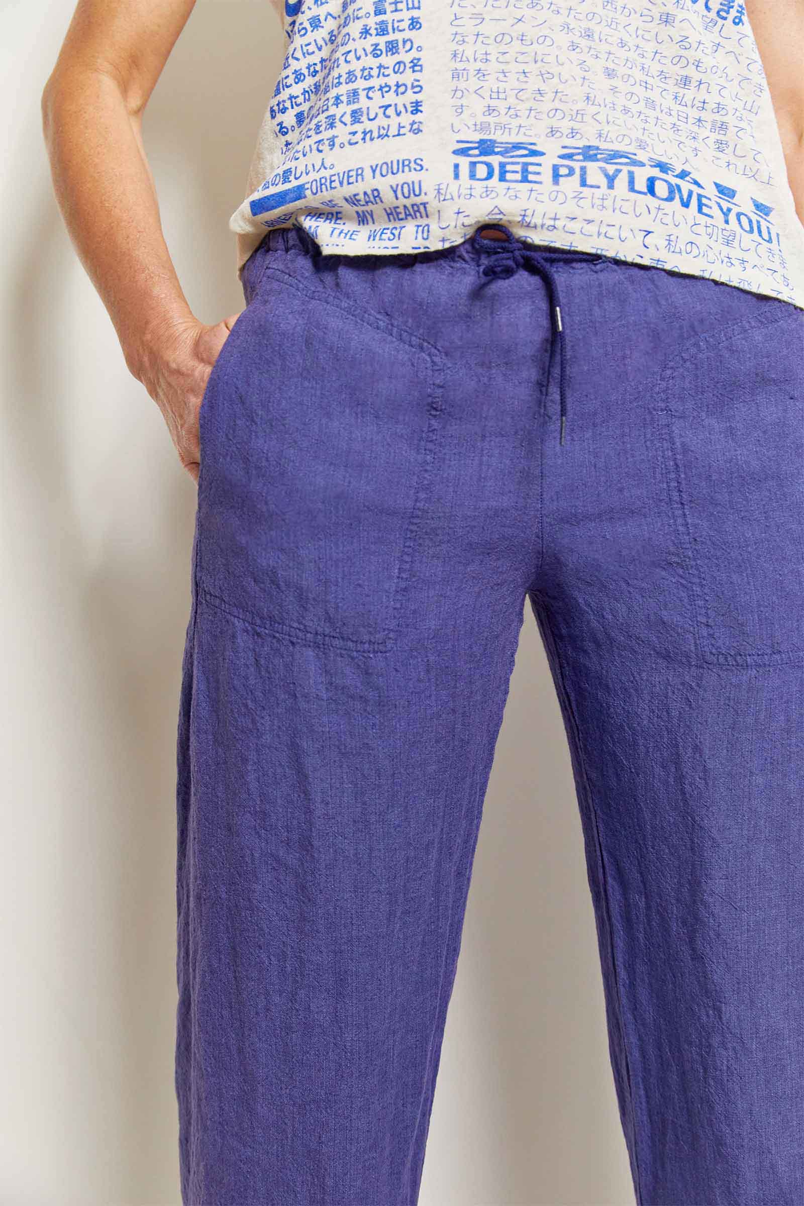 byfreer's luxurious linen honest pant.