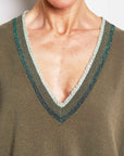 byfreer lyndee olive knit vest.