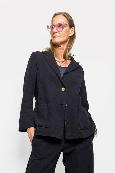 monty textured linen jacket
