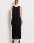 byfreer silk velvet noir dress.
