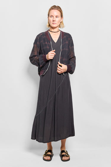 tea over-dye silk dress