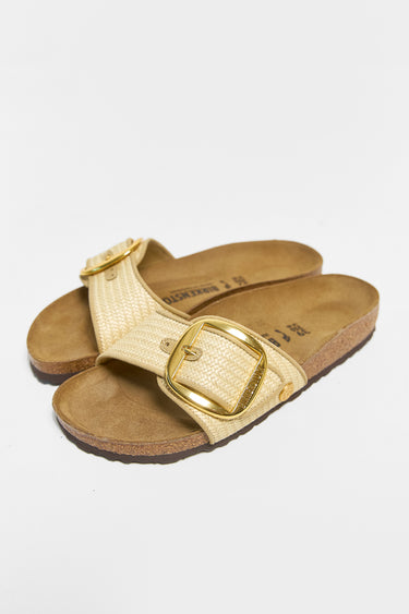 BIRKENSTOCK madrid big buckle raffia textile