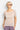 GS metallic linen square neck top