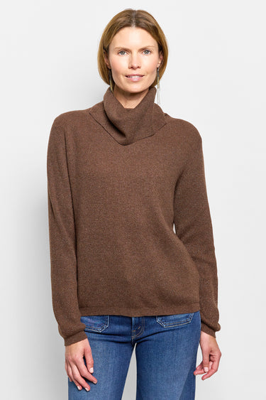 GS metallic turtleneck wool top