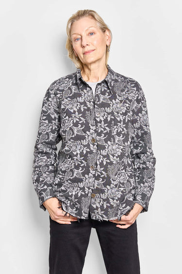 amy brocade shirt