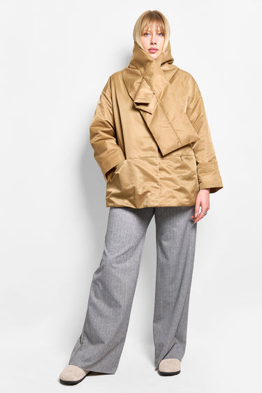 arctique goose down coat with scarf