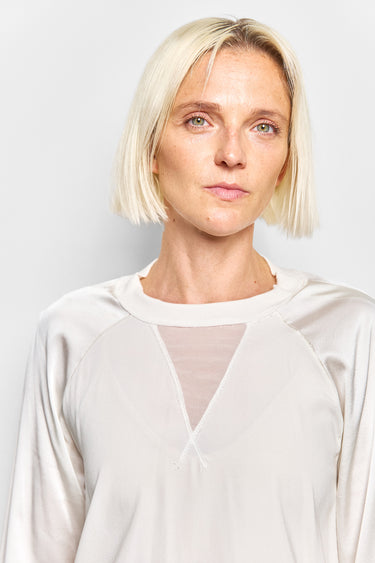 ava silk satin top