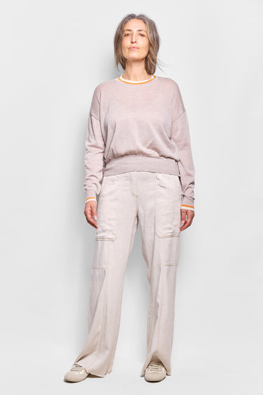 barney merino wool top