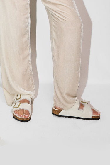 BIRKENSTOCK arizona antique white suede leather/shearling