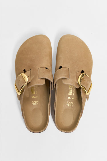 BIRKENSTOCK boston big buckle tobacco brown oiled leather