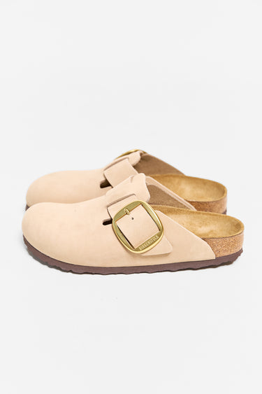 BIRKENSTOCK boston big buckle sandcastle nubuck leather