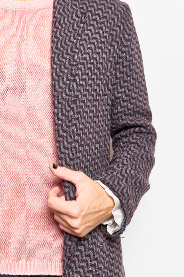 bryan zigzag weave wool jacket