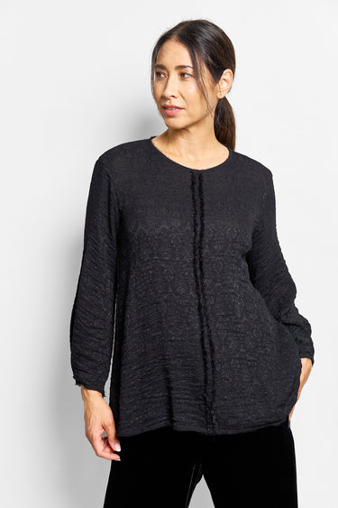 cara viscose jacquard top