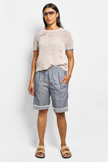 chalki pinstripe short