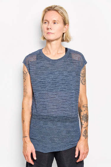 crombie cotton linen vest