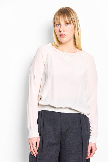 daley white silk top