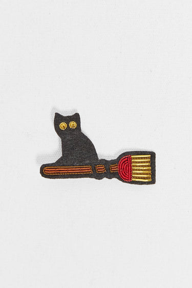 embroidered brooch