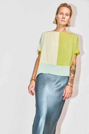 forte silk double georgette tee