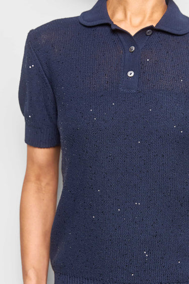 GS rovescio sparkle cotton polo