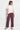 honest cropped plum stripe pant