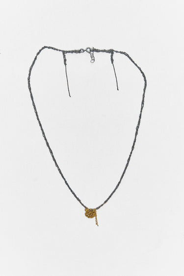 KATIA ALPHA #14 crochet pendant necklace