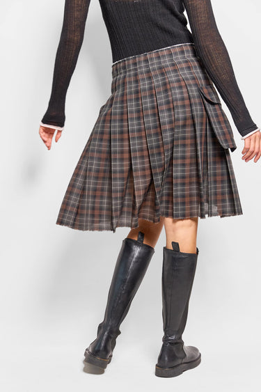 kilt skirt plaid wool gauze