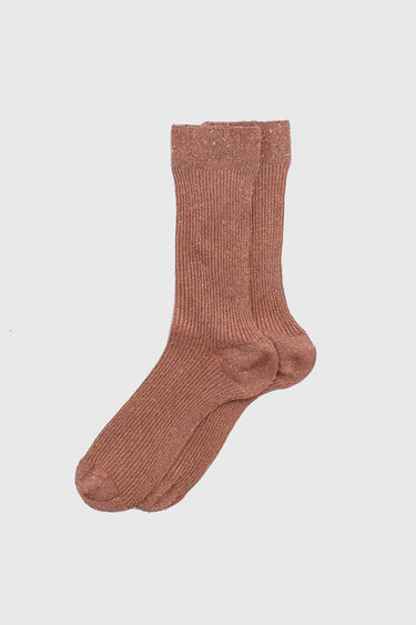 Maria La Rosa sparkle ribbed socks