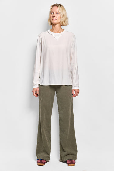 nuance silk satin top