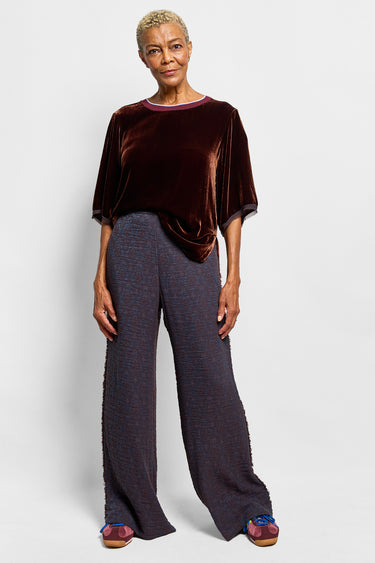 oona silk velvet top