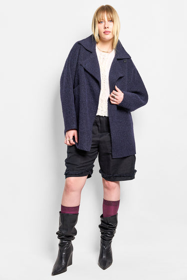 oversized wrap wool coat