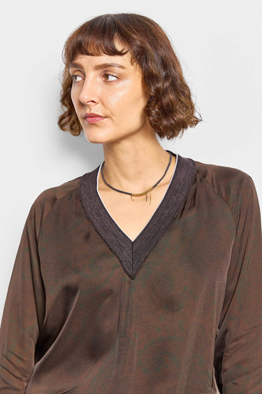 sabine botanical viscose top