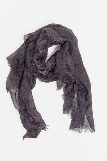 sheer fringed cashmere scarf
