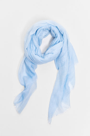 sheer fringed cashmere scarf