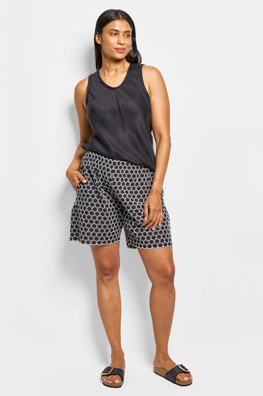 spark spot cotton shorts