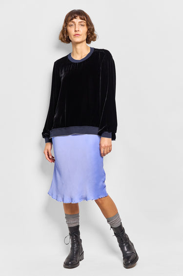 talitha silk velvet top