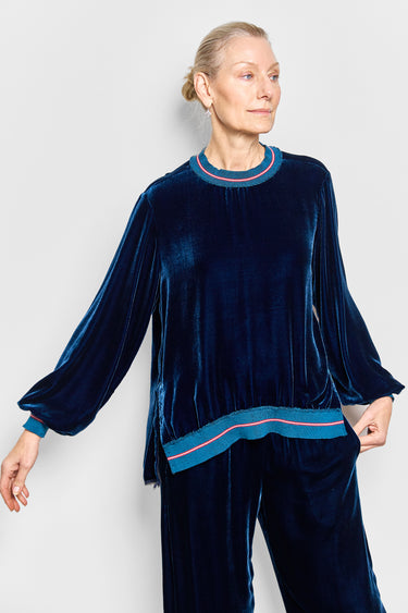 talitha silk velvet top