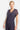 tea navy pinstripe silk dress