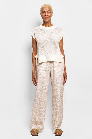 tilda cotton linen vest