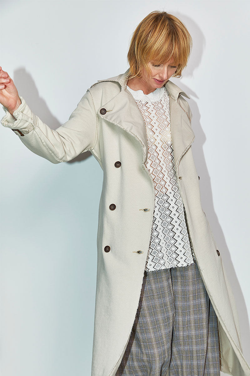 Jersey hot sale trench coat