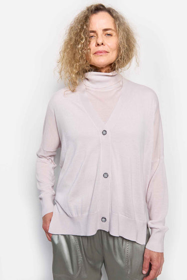 v-neck wool cardigan