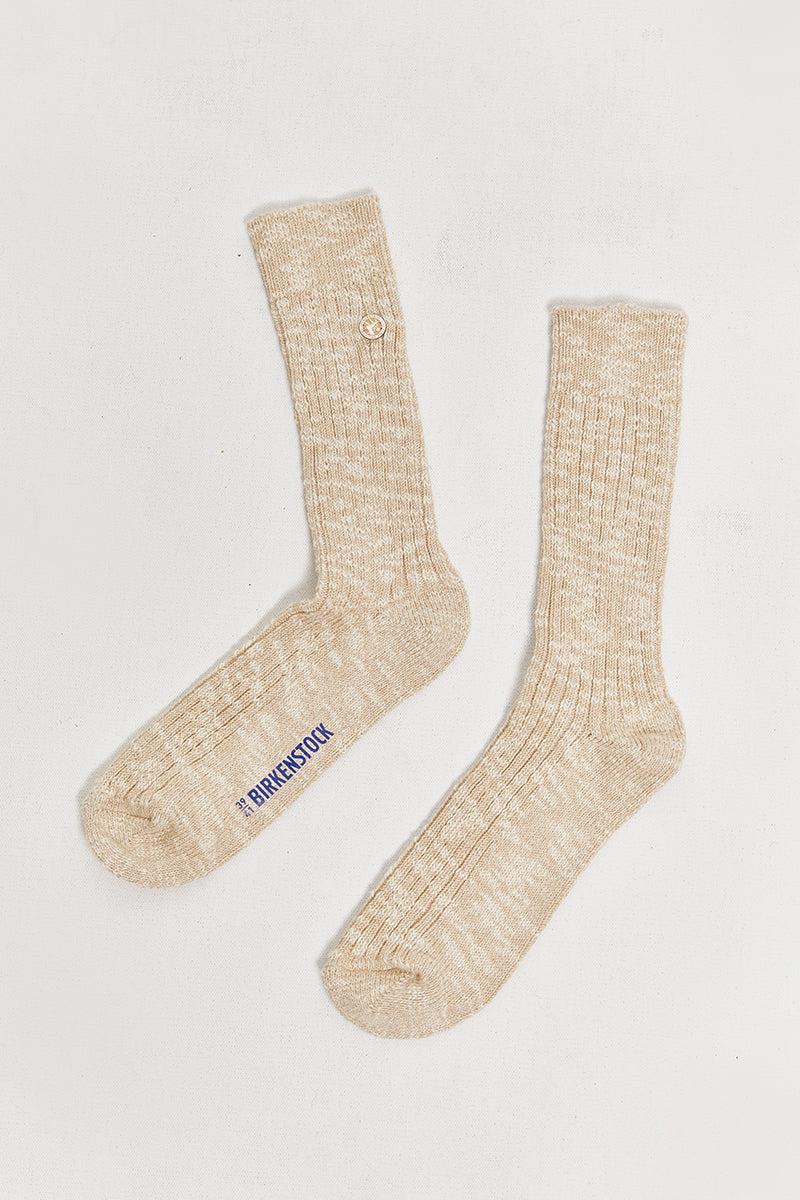 Birkenstock knit slub socks.