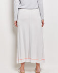 dew a-line merino blend maxi skirt.
