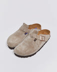 byfreer birkenstock boston taupe suede.